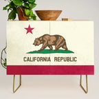 California Republic Flag Credenza Gallery Image 1
