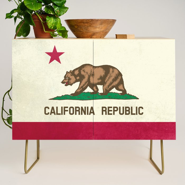 California Republic Flag Credenza Gallery Image 1