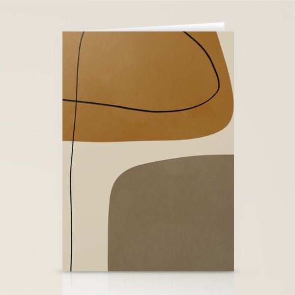 Organic Abstract Shapes #1 Stationery Card Gallery Image 2