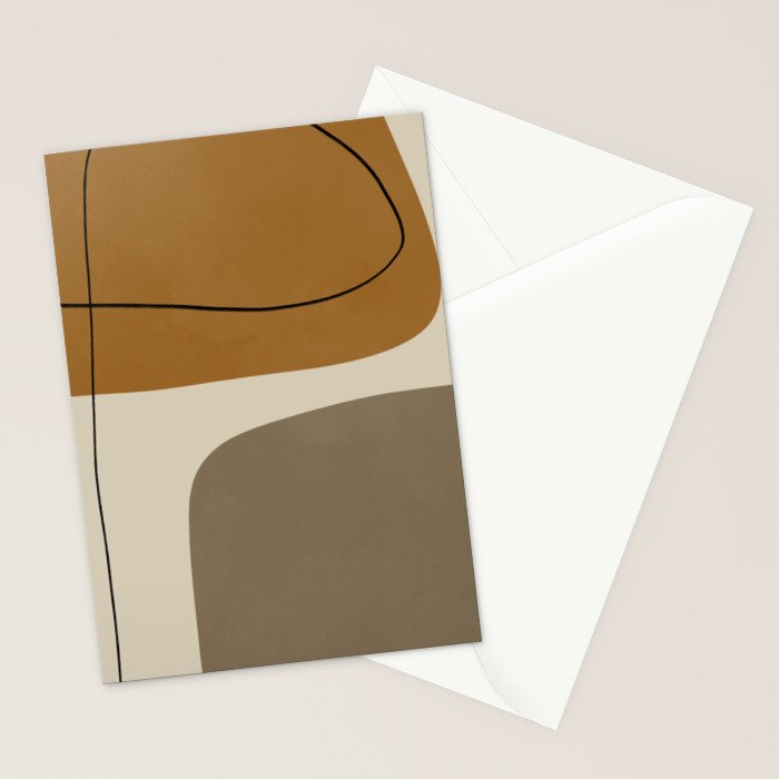 Organic Abstract Shapes #1 Stationery Card Gallery Image 2