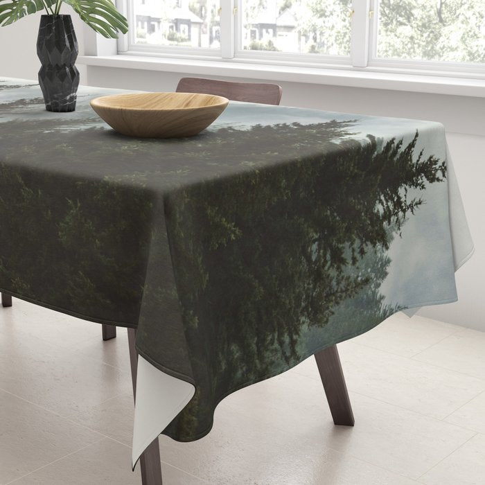 Forest Fog Mountain IV - Wanderlust Nature Photography Tablecloth Gallery Image 3