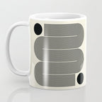 Abstraction_LINE_BLACK_DOT_VISUAL_ART_Minimlism_001A Coffee Mug Gallery Image 3