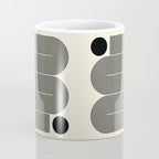 Abstraction_LINE_BLACK_DOT_VISUAL_ART_Minimlism_001A Coffee Mug Gallery Image 4