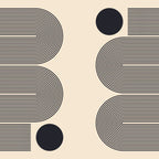 Abstraction_LINE_BLACK_DOT_VISUAL_ART_Minimlism_001A Coffee Mug Gallery Image 2