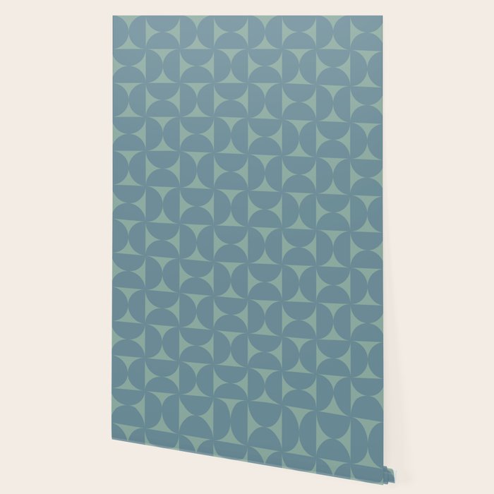 Bauhaus Mid Century Modern Geometric Pattern II Wallpaper Gallery Image 2