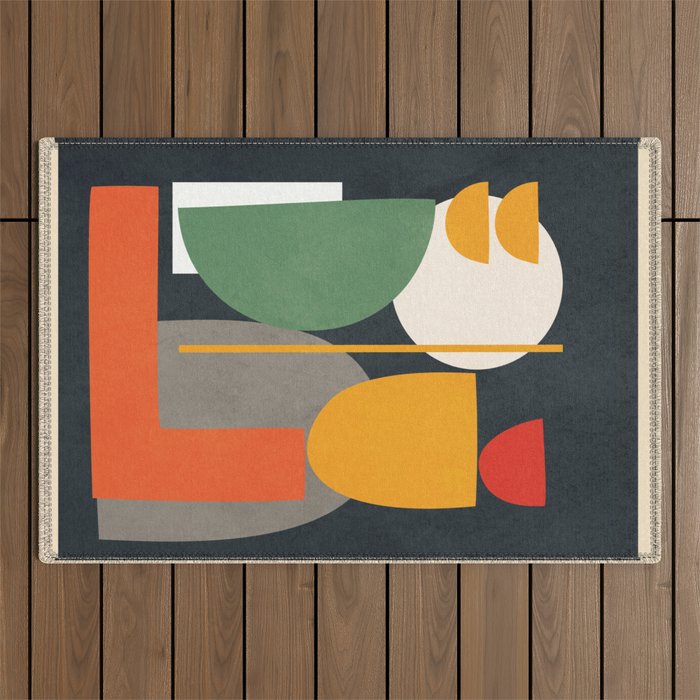 Abstract Shape Setting 02 Outdoor Rug Gallery Image 1