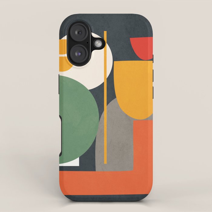 Abstract Shape Setting 02 iPhone Case Gallery Image 1