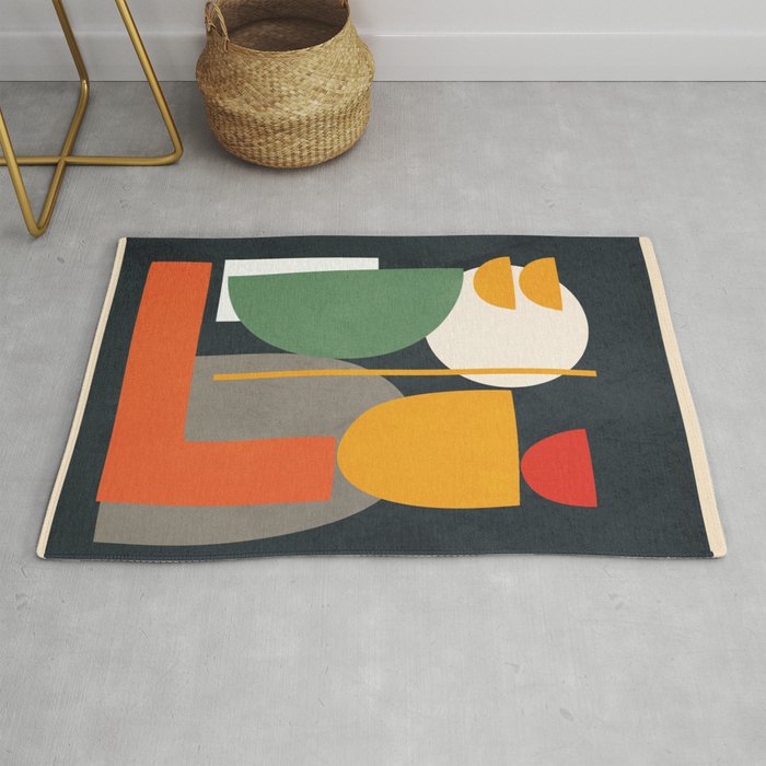 Abstract Shape Setting 02 Rug Gallery Image 1