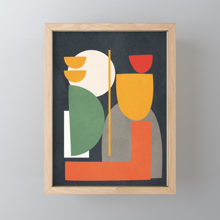 Abstract Shape Setting 02 Mini Art Print Gallery Image 1