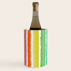 Wide Watercolor Stripes - Rainbow Colors Wine Chiller Gallery Image 2
