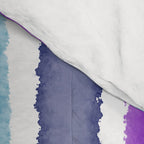 Wide Watercolor Stripes - Rainbow Colors Comforter Gallery Image 4