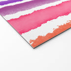 Wide Watercolor Stripes - Rainbow Colors Welcome Mat Gallery Image 2
