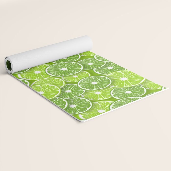 Lime pop Yoga Mat Gallery Image 2