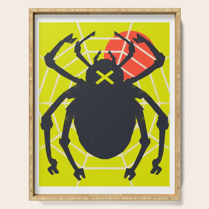 Graphic Hallows Spider Serving Tray Gallery Image 1