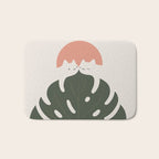 Cat and Plant 37 Bath Mat Gallery Image 1