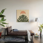 Cat and Plant 37 Wood Wall Art Gallery Image 2
