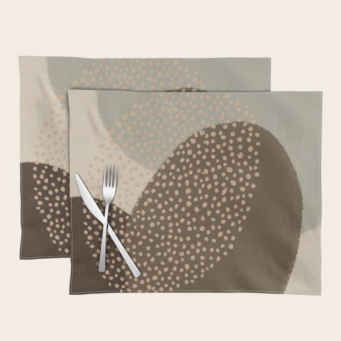 Modern Abstract Shapes #4 Placemat Gallery Image 1