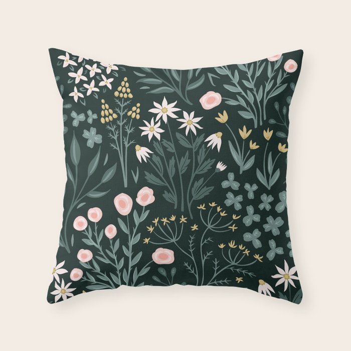 Wildflower Fields Throw Pillow Gallery Image 6