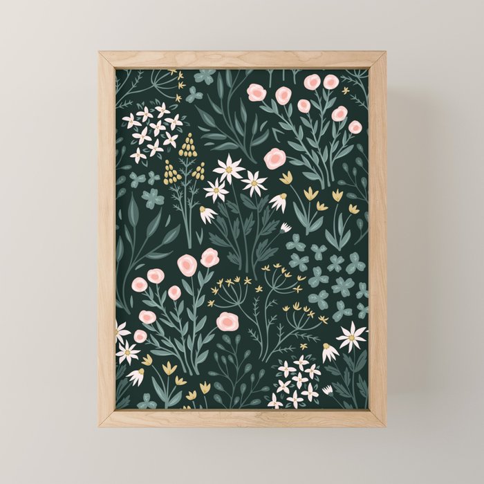 Wildflower Fields Mini Art Print Gallery Image 1