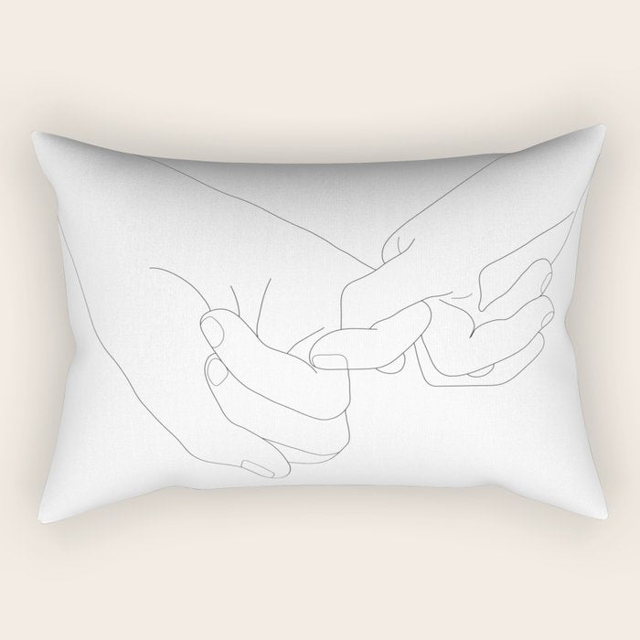 Pinky Promise Rectangular Pillow Gallery Image 1