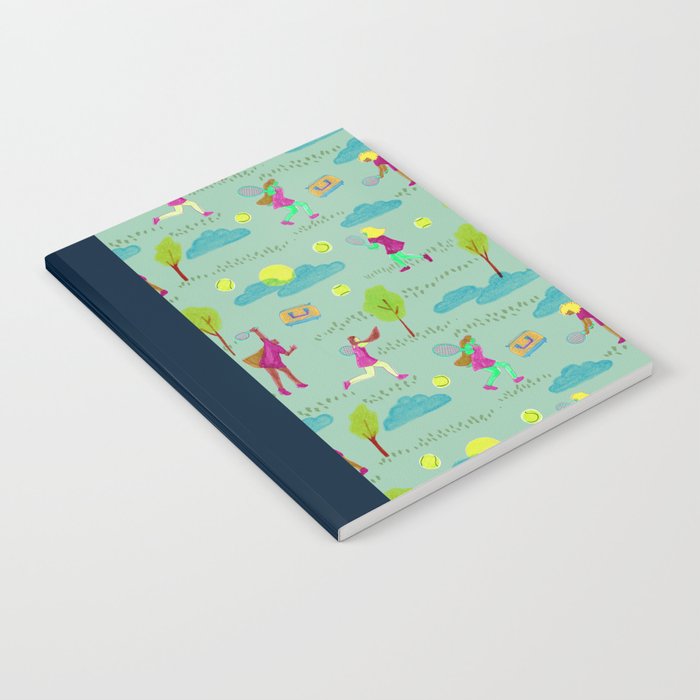 Let's Play Tennis in Soft Green Notebook Gallery Image 2