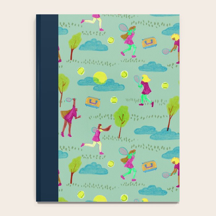 Let's Play Tennis in Soft Green Notebook Gallery Image 4