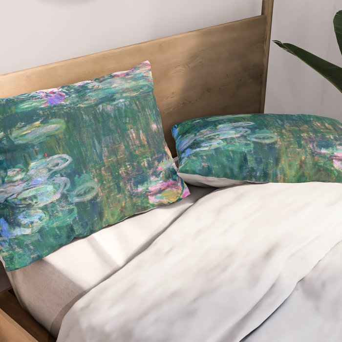 water lilies : Monet Pillow Sham Gallery Image 2