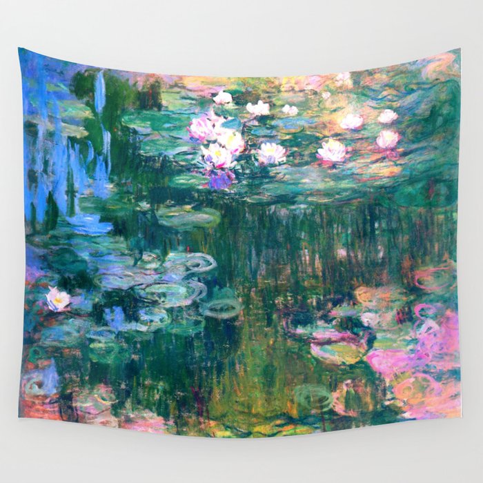 water lilies : Monet Wall Tapestry Gallery Image 1