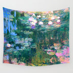 water lilies : Monet Wall Tapestry Gallery Image 4