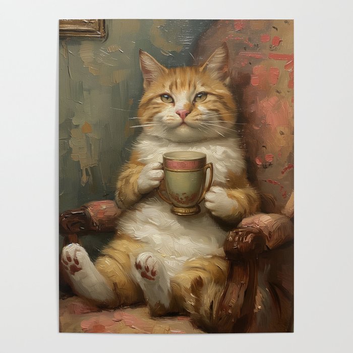 Tea Time Cat II Poster Gallery Image 4
