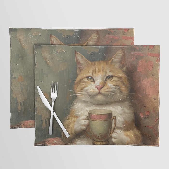 Tea Time Cat II Placemat Gallery Image 1