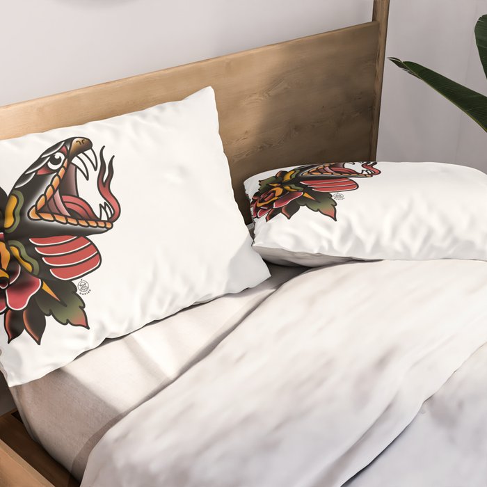 Snake Tattoo Pillow Sham Gallery Image 2