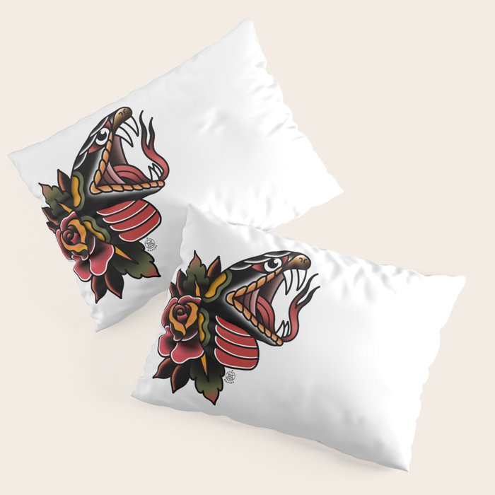 Snake Tattoo Pillow Sham Gallery Image 1