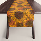 Fall Sunflower Print Table Runner Gallery Image 1