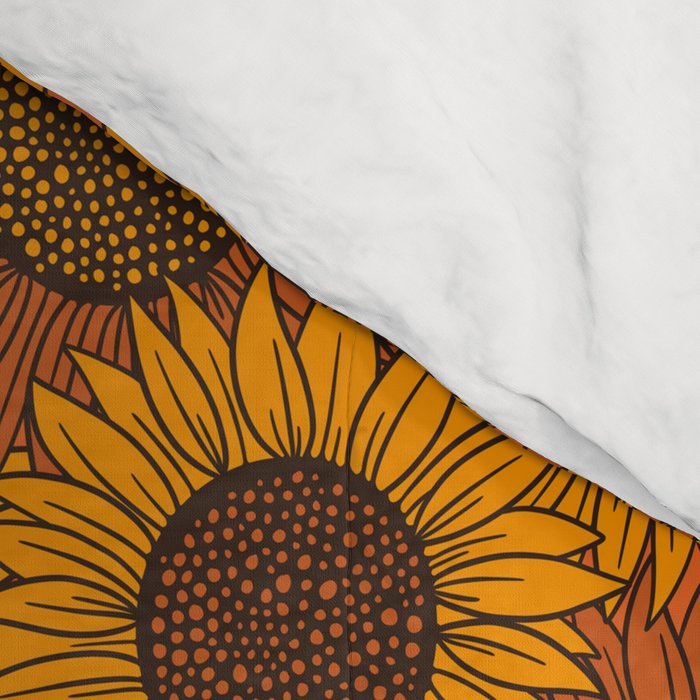 Fall Sunflower Print Comforter Gallery Image 4