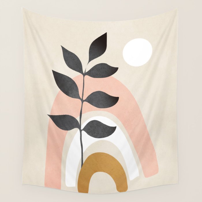 Minimal Abstract Shapes 16 Wall Tapestry Gallery Image 4