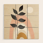 Minimal Abstract Shapes 16 Wood Wall Art Gallery Image 1