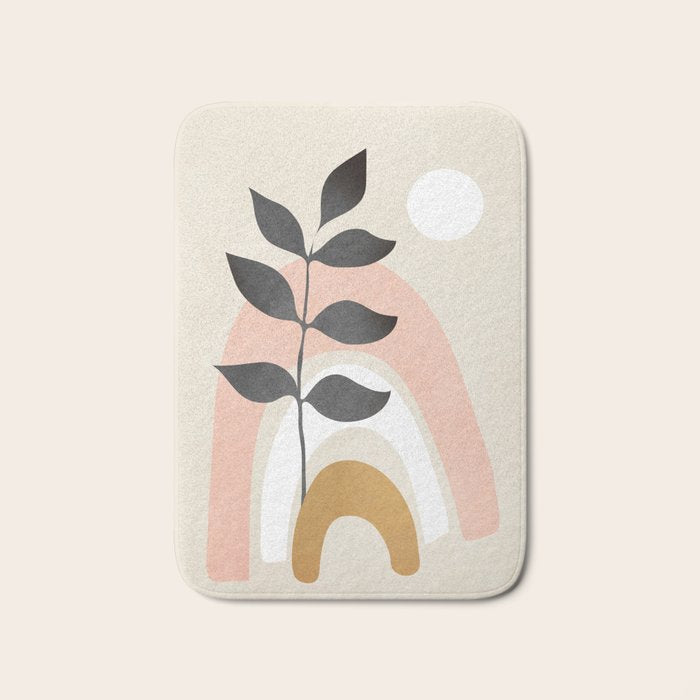 Minimal Abstract Shapes 16 Bath Mat Gallery Image 1