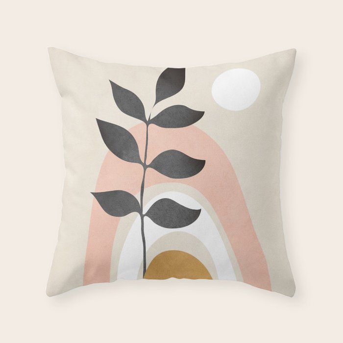 Minimal Abstract Shapes 16 Throw Pillow Gallery Image 6