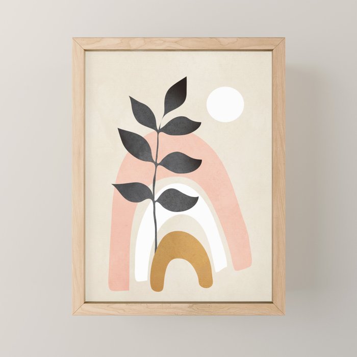 Minimal Abstract Shapes 16 Mini Art Print Gallery Image 1