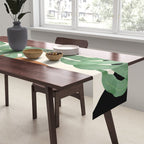 Tropical Leaves- Abstract Art  Table Runner Gallery Image 2
