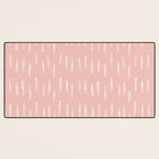 Boho Raindrops Pink Desk Mat Gallery Image 3