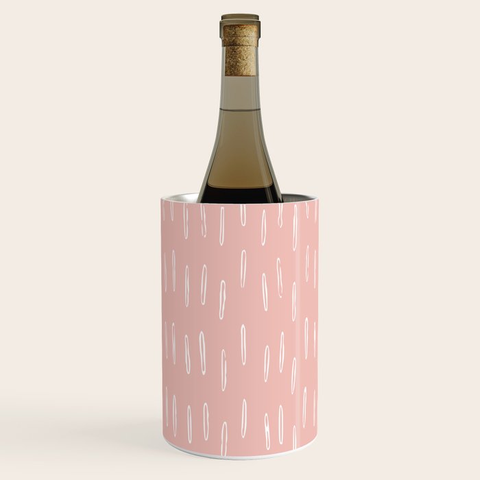Boho Raindrops Pink Wine Chiller Gallery Image 2