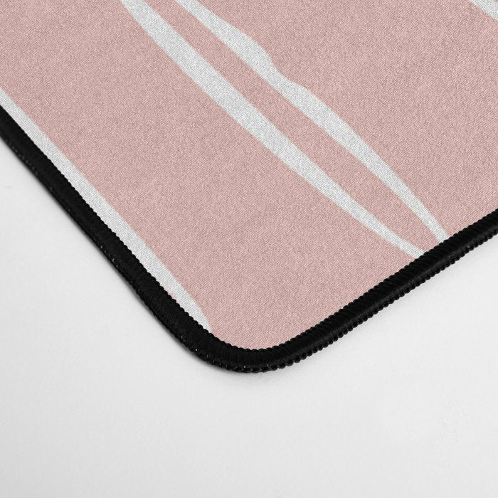 Boho Raindrops Pink Desk Mat Gallery Image 4