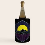 Outrun to the Sun / Spacewave / 80s Retro Wine Chiller Gallery Image 1