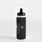 Outrun to the Sun / Spacewave / 80s Retro Water Bottle Gallery Image 2