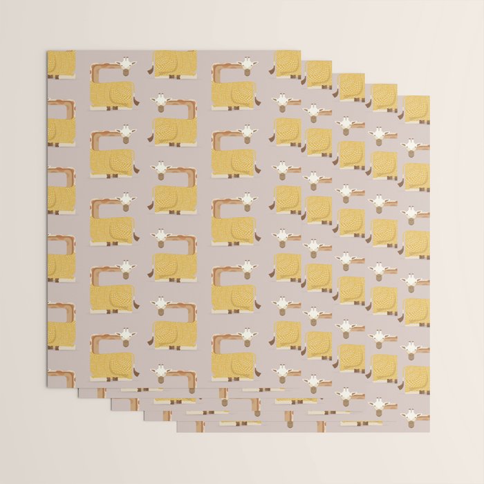 Whimsical Giraffe Wrapping Paper Gallery Image 3