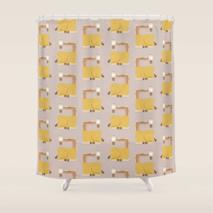 Whimsical Giraffe Shower Curtain Gallery Image 1