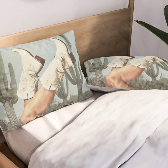 These Boots - Cactus & Yeehaw Landscape Pillow Sham Gallery Image 2