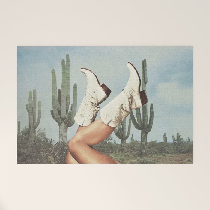 These Boots - Cactus & Yeehaw Landscape Welcome Mat Gallery Image 1